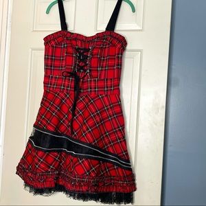 Hell Bunny Plaid Dress - Size XL